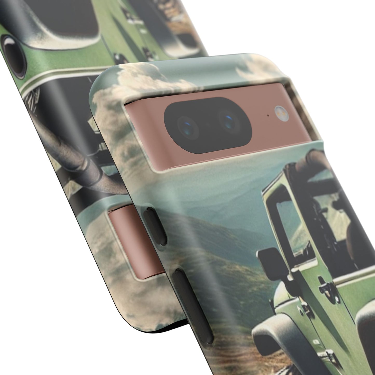 Green Off Road Protective Phone Case