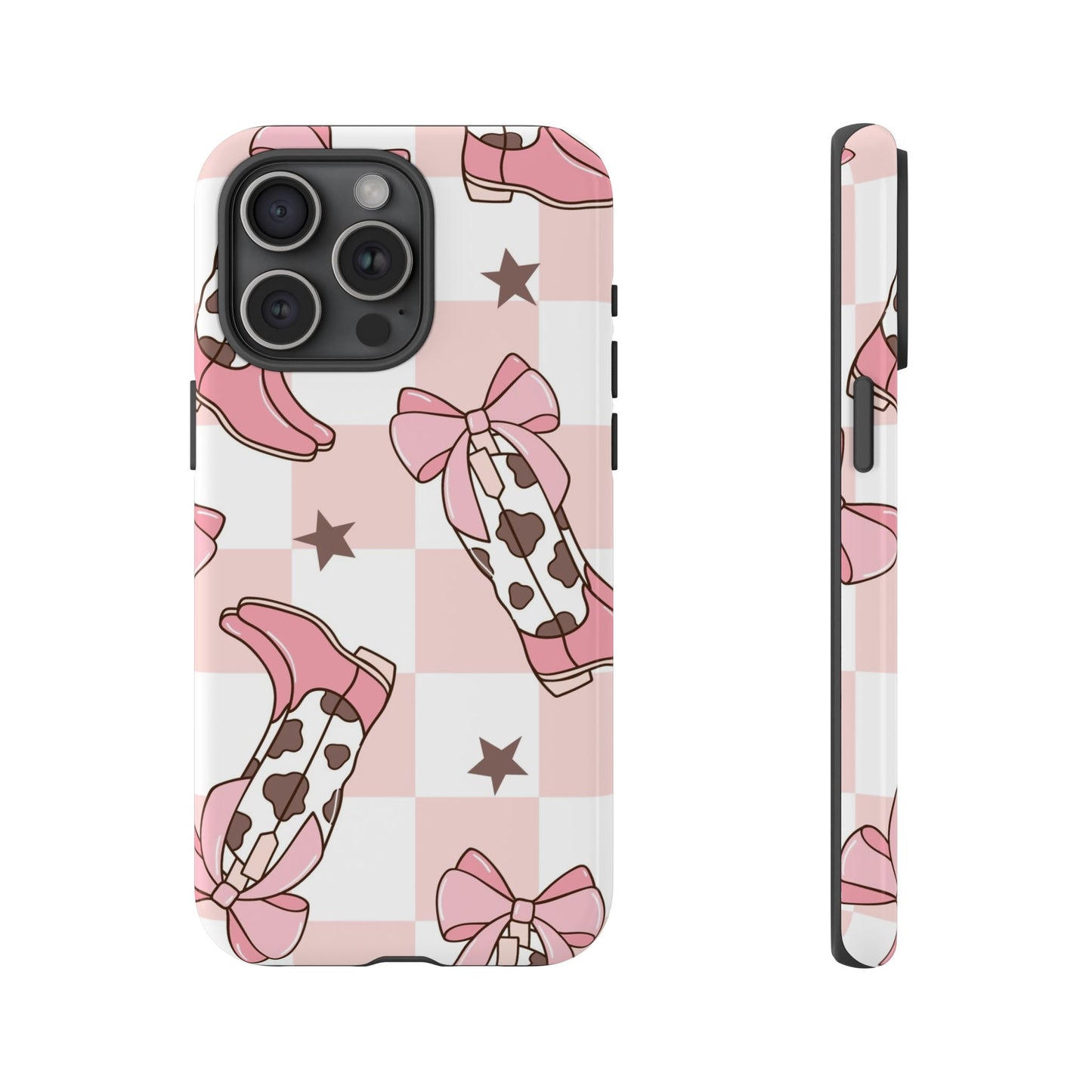 Cowboy Boots and Bows Protective Phone Case