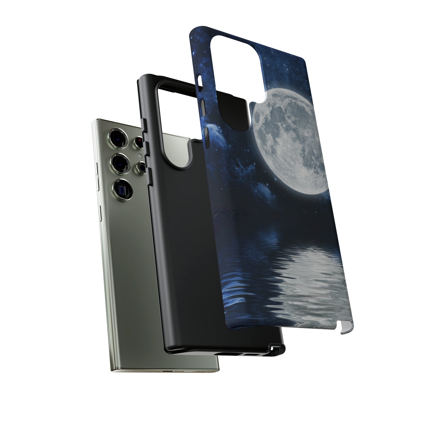 Moon Reflection Protective Phone Case for IPhone, Google and Samsung Phones