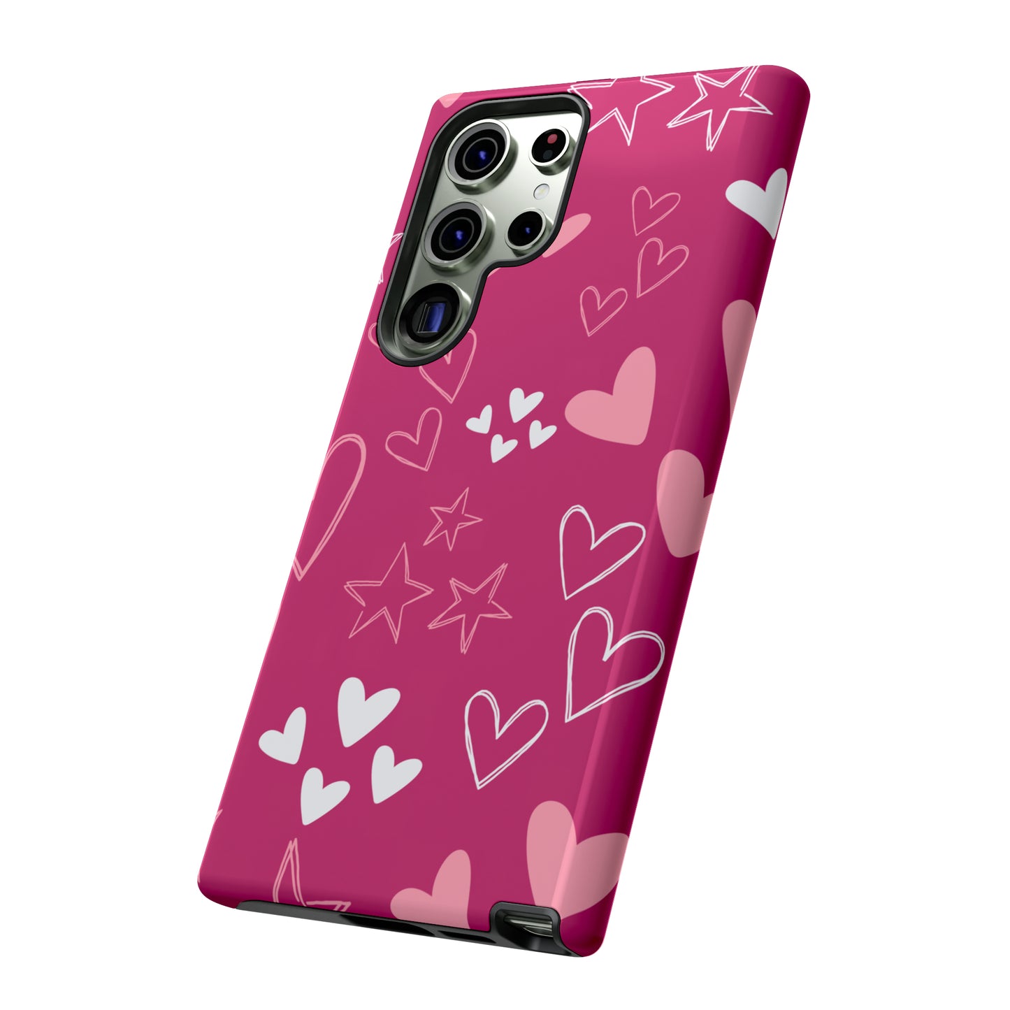 Heart and Stars Protective Case for Google, IPhone and Samsung phones