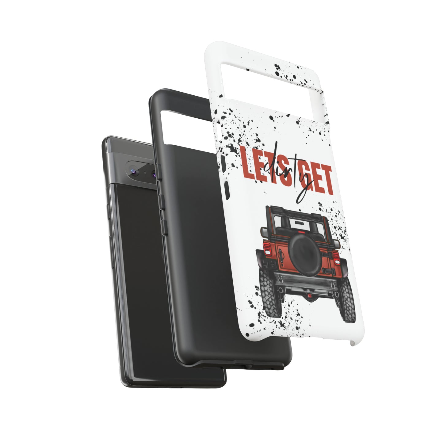 Lets Get Dirty Splatter Rust Protective Phone Case