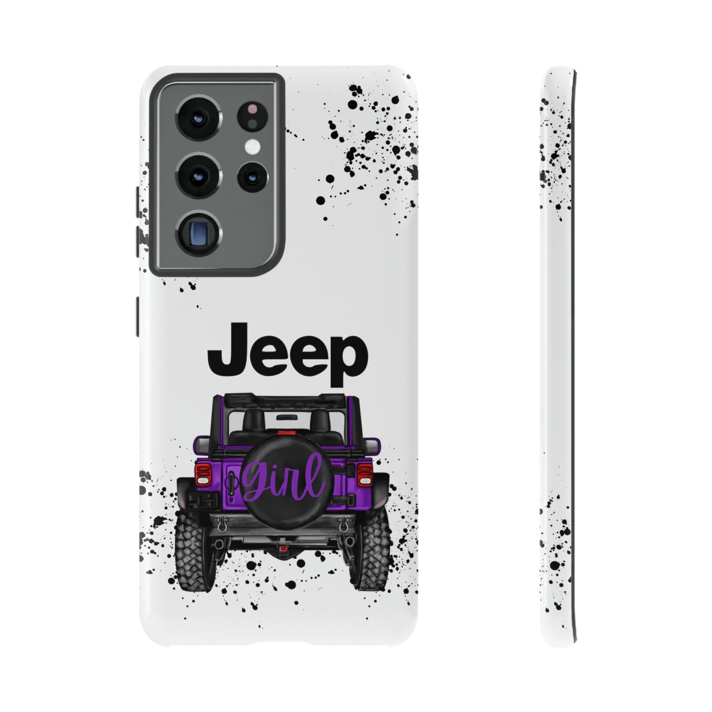 Off Road Girl Dark Purple Protective Case for Iphone, Google and Samsung Phones