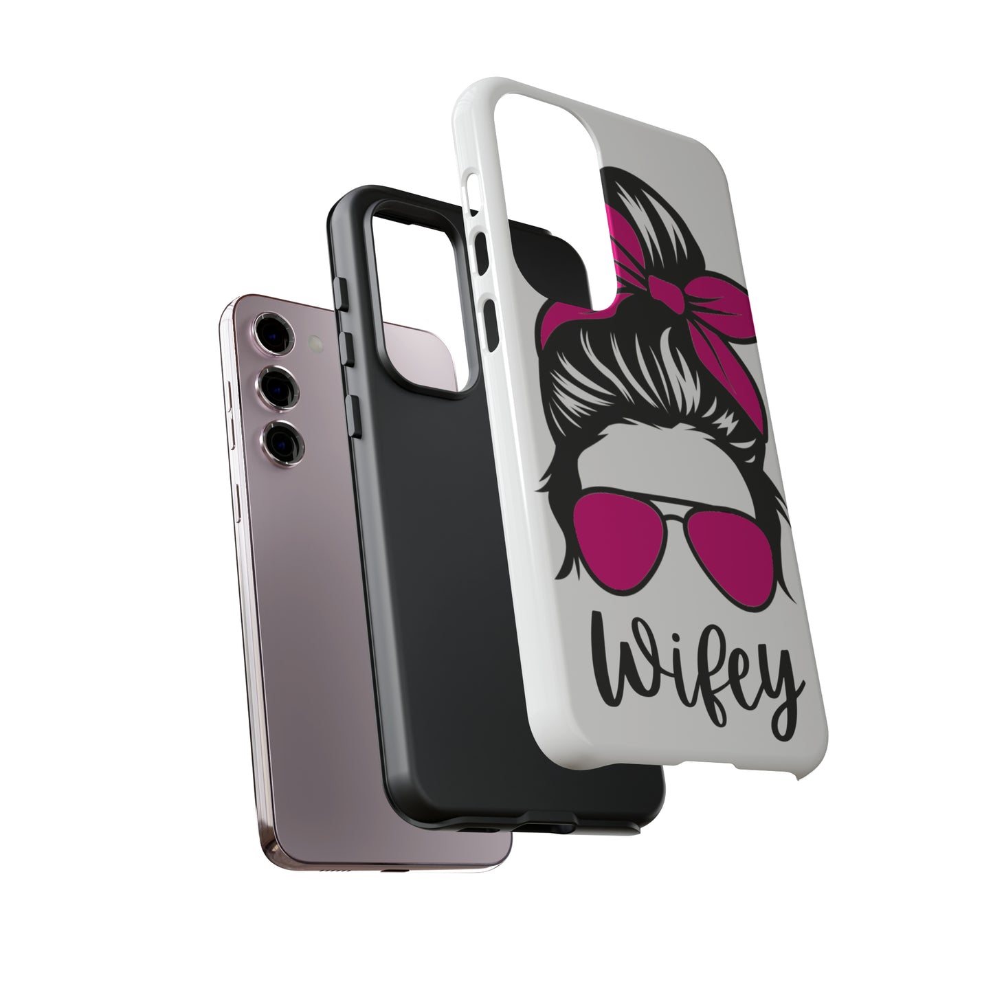 Pink Wifey Protective Case for IPhone, Samsung and Google