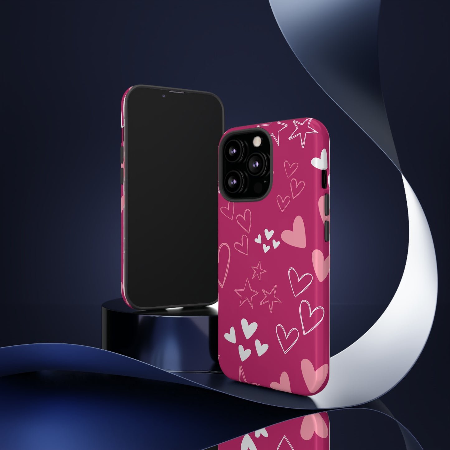 Heart and Stars Protective Case for Google, IPhone and Samsung phones