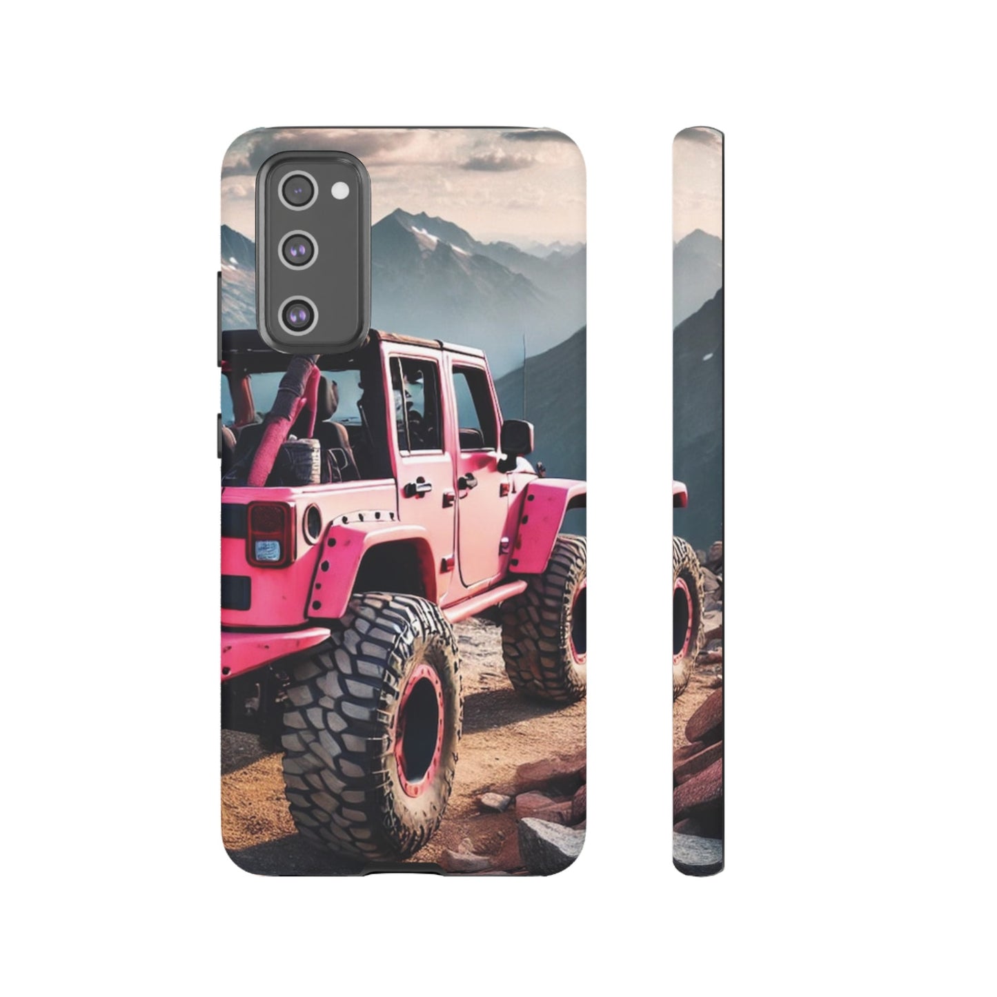 Pink Jeep Protective Phone Case