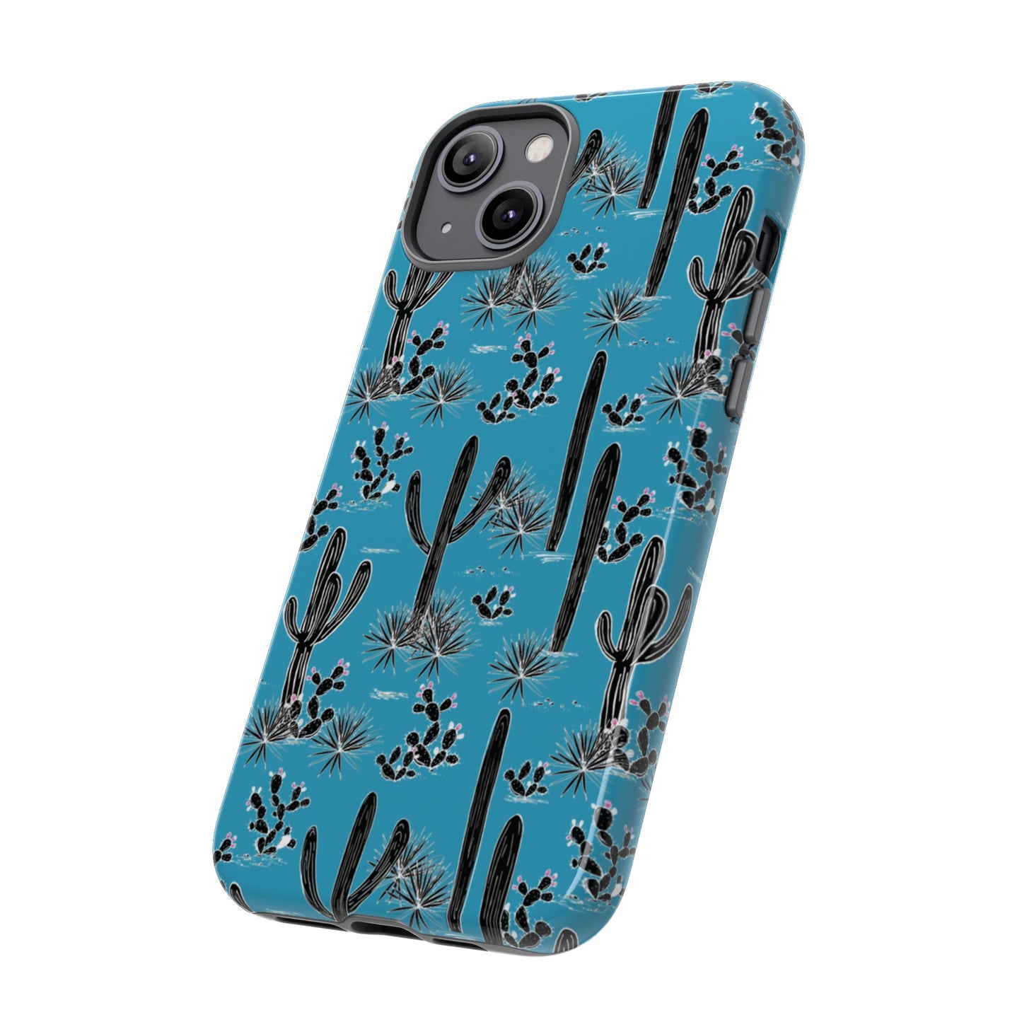 Turquoise Cactus Love Phone Case