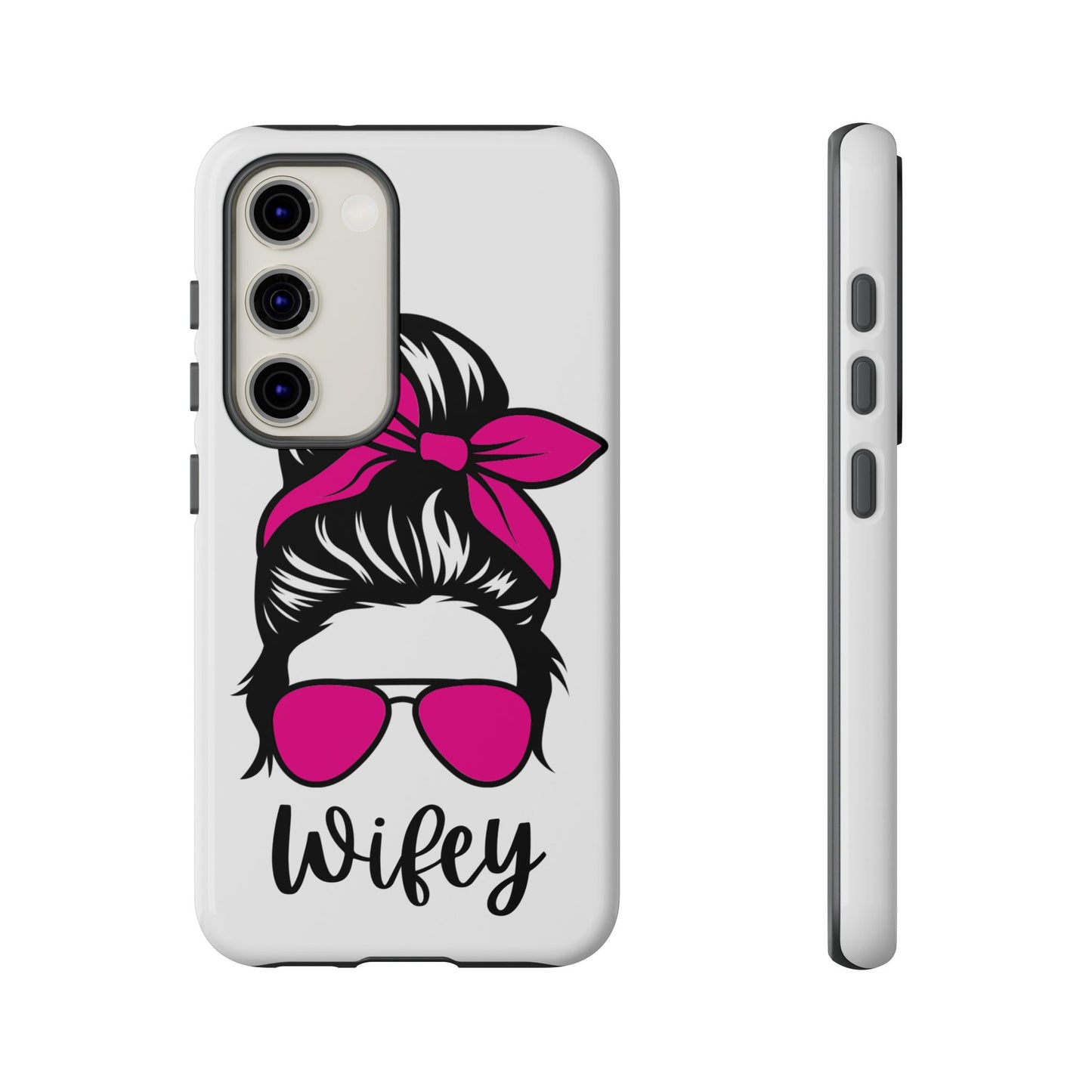 Pink Wifey Protective Case for IPhone, Samsung and Google