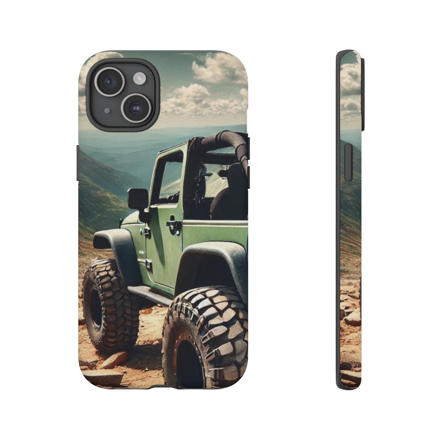 Green Jeep Protective Phone Case