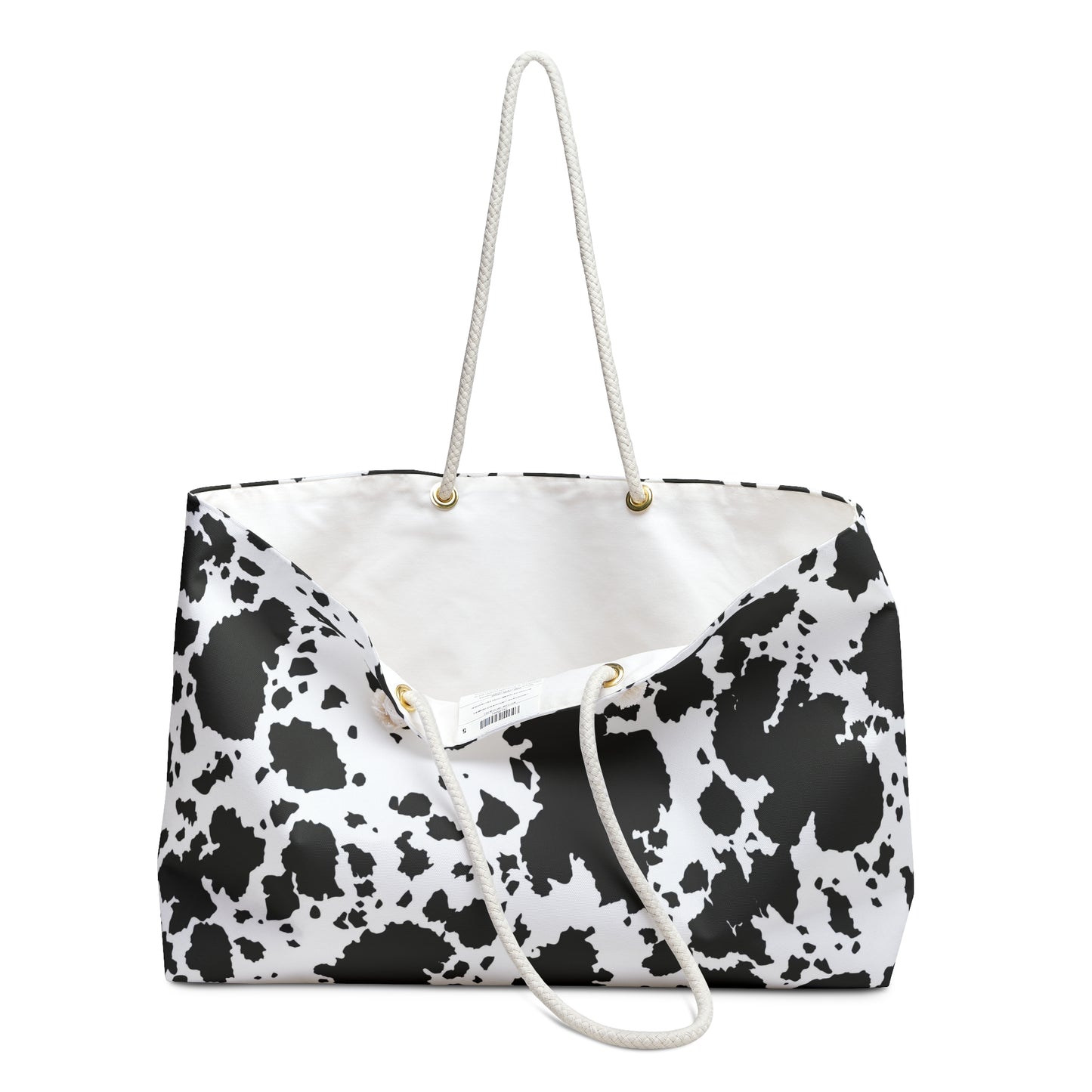 Cow Print Weekender Bag