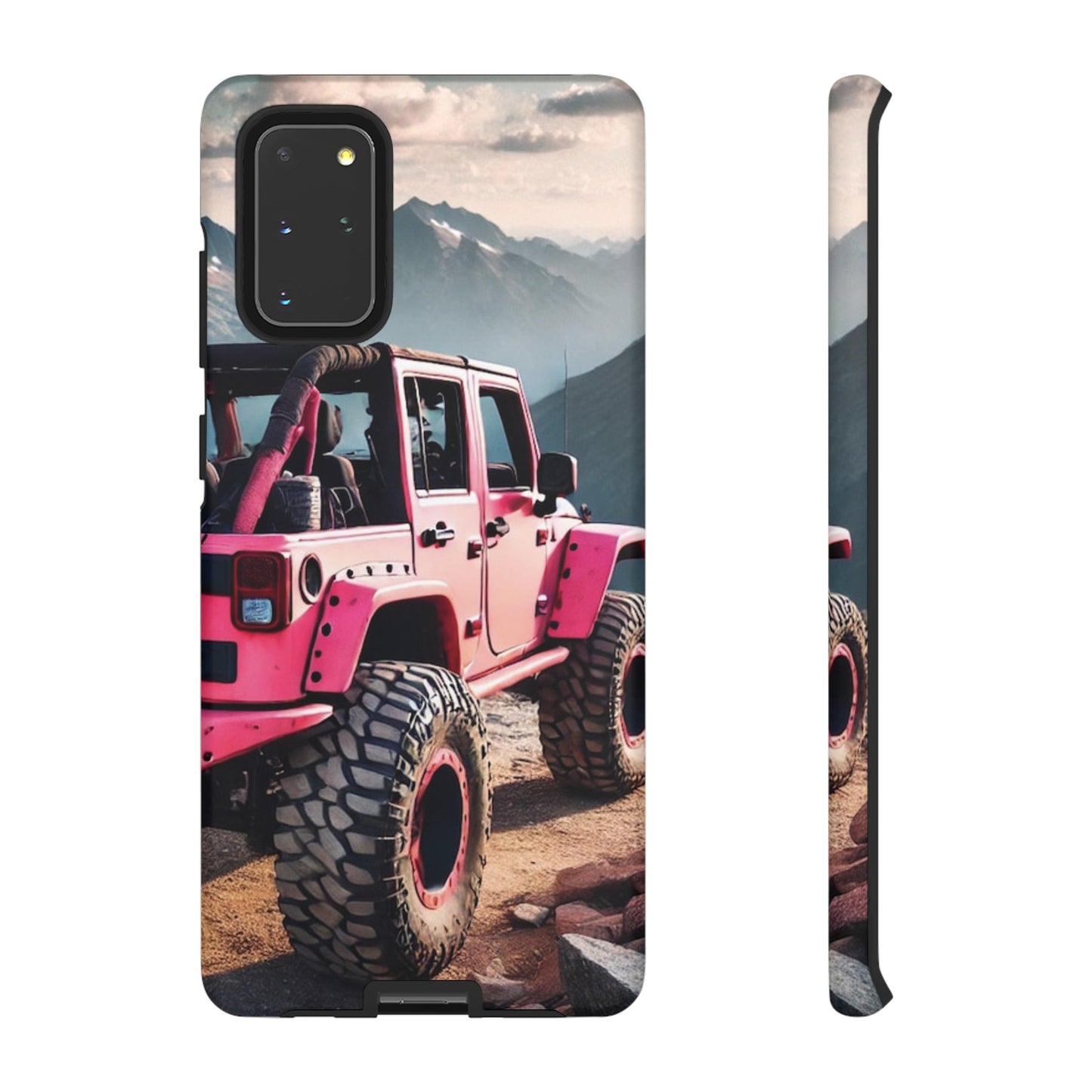 Pink Jeep Protective Phone Case