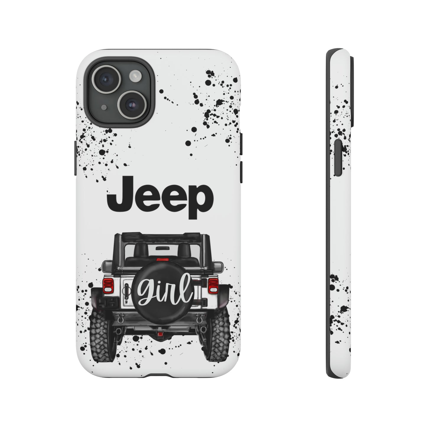 Off Road Girl White Protective Case for Iphone, Google and Samsung Phones