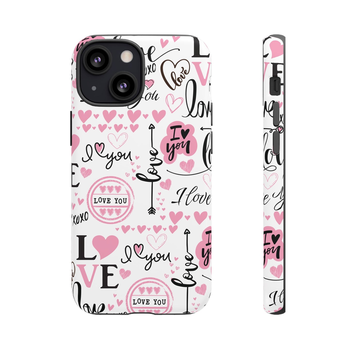 Valentine Love Pink Protective Phone Case for Iphone, Samsung and Google Devices