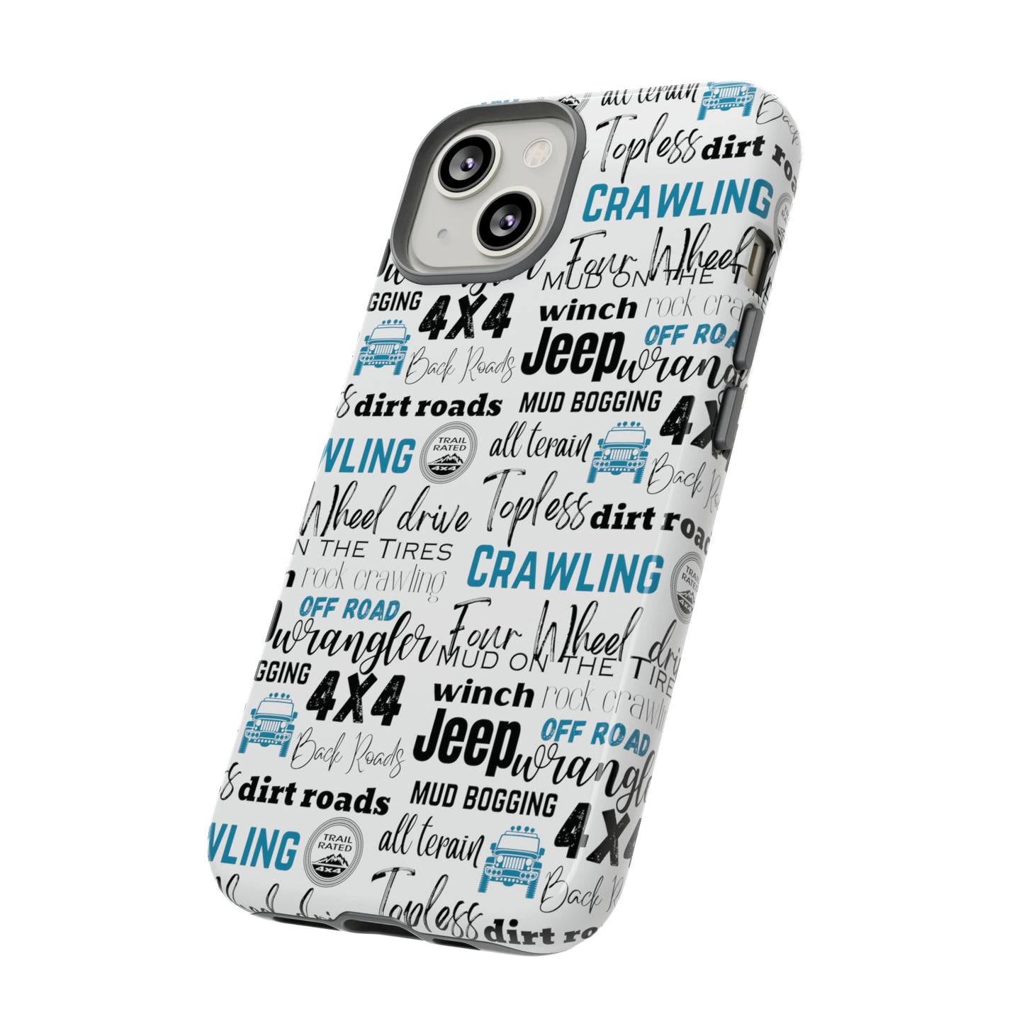 Off Road Subway Art Turquoise Protective Phone Case for Iphone, Samsung and Google Phones