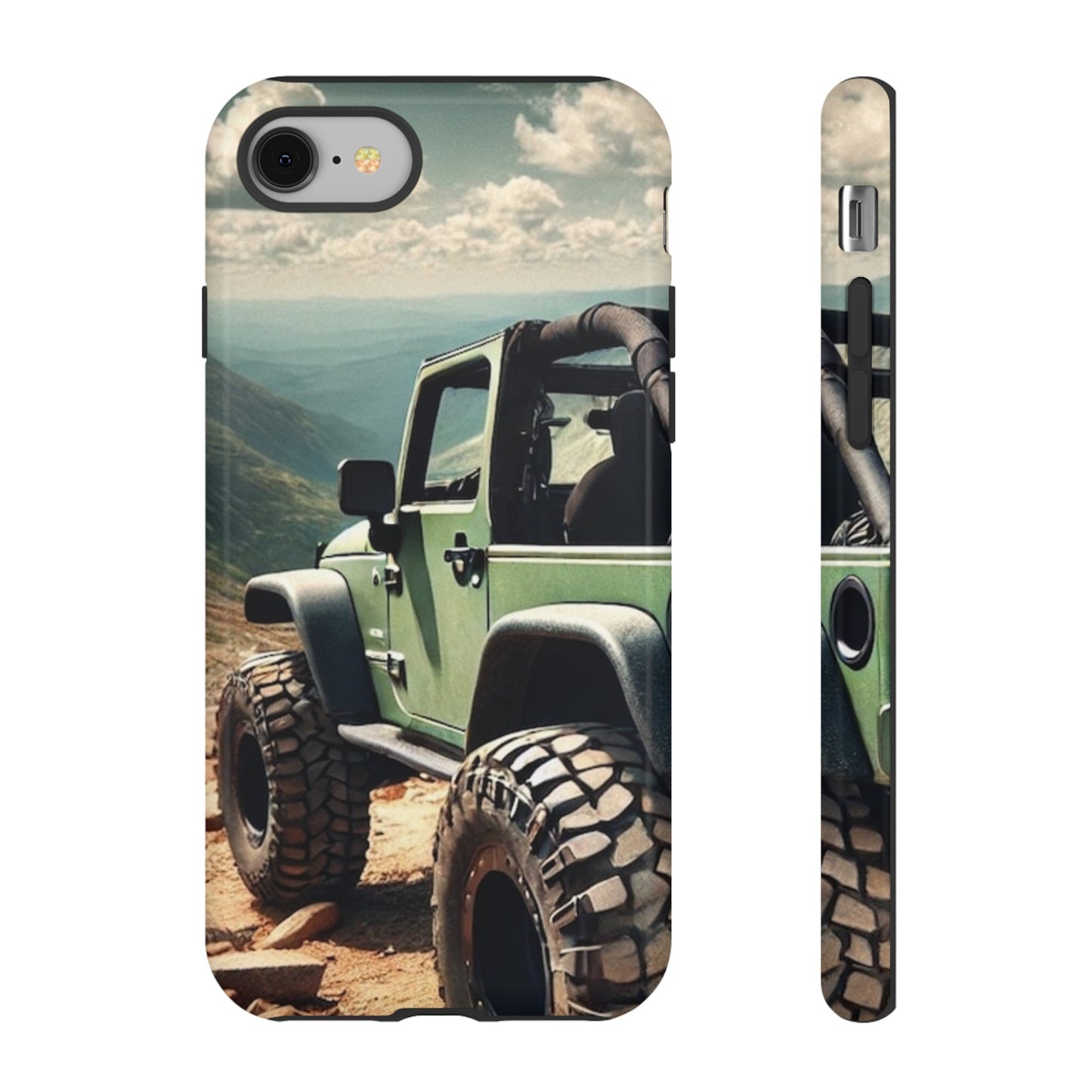 Green Jeep Protective Phone Case