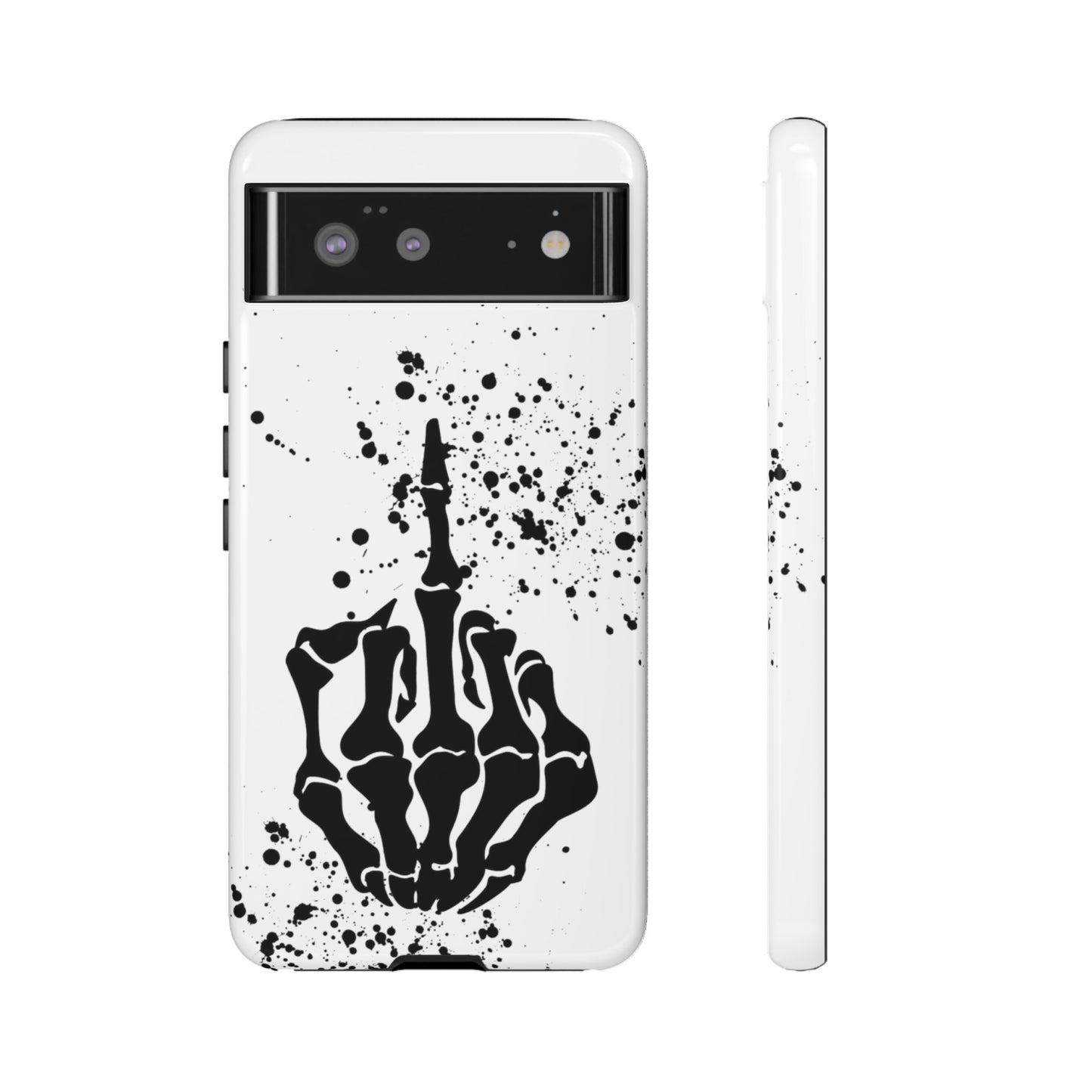 Skeleton, Finger Protective Case for Iphone, a Google and Samsung phones
