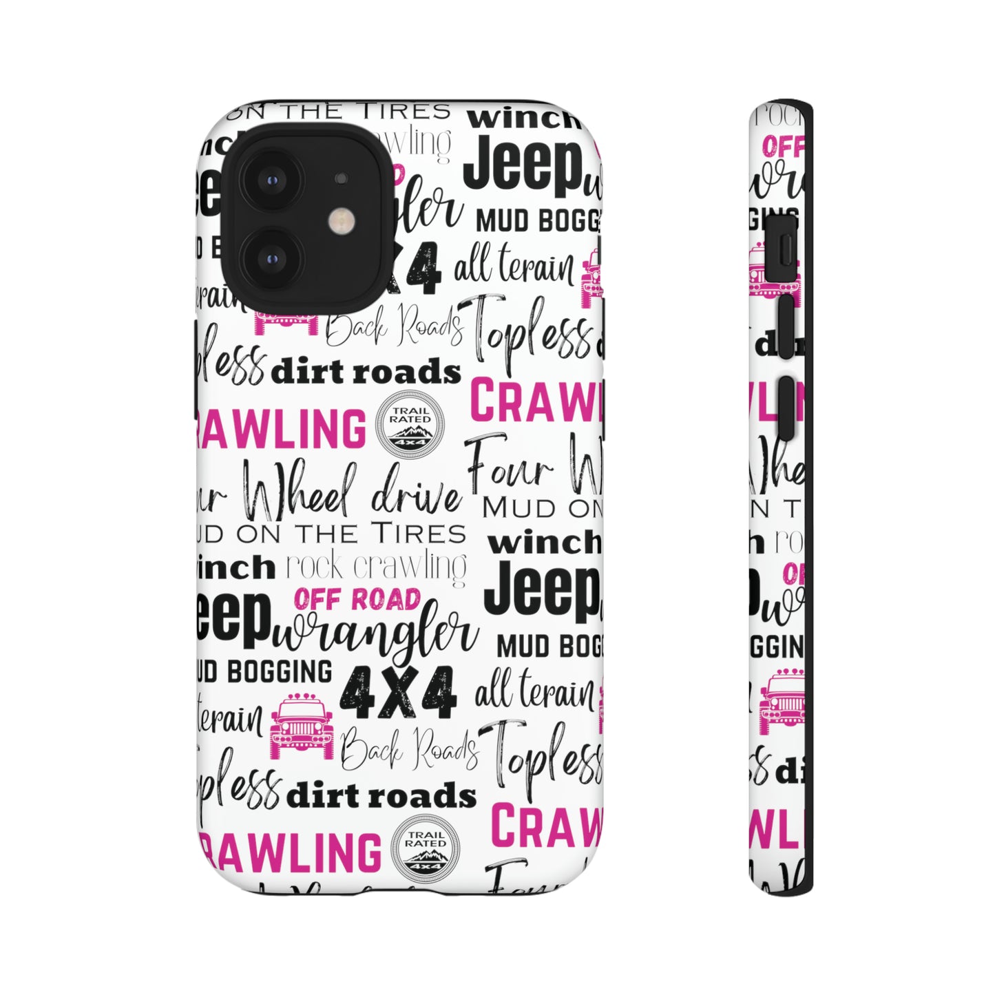 Off Road Subway Art Splash of Pink Protective Phone Case for Iphone, Samsung and Google Phones