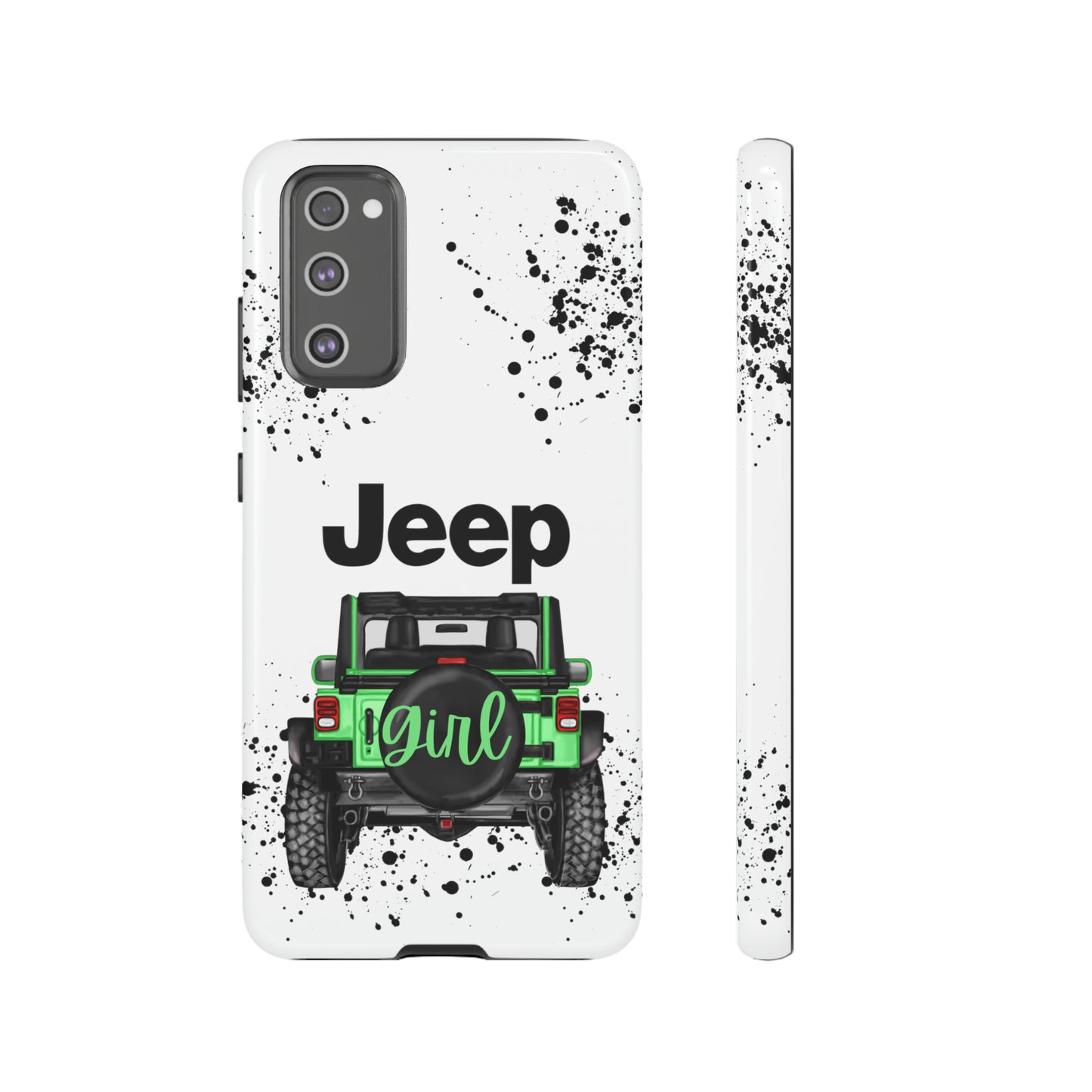 Off Road Girl Light Green Protective Case for Iphone, Google and Samsung Phones