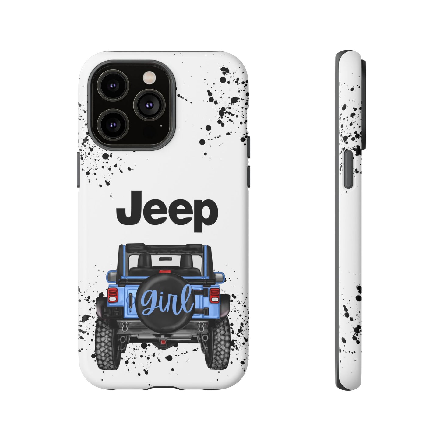 Off Road Girl Light Blue Protective Case for Iphone, Google and Samsung Phones