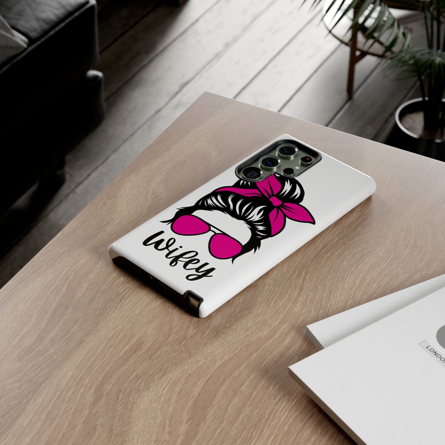 Pink Wifey Protective Case for IPhone, Samsung and Google