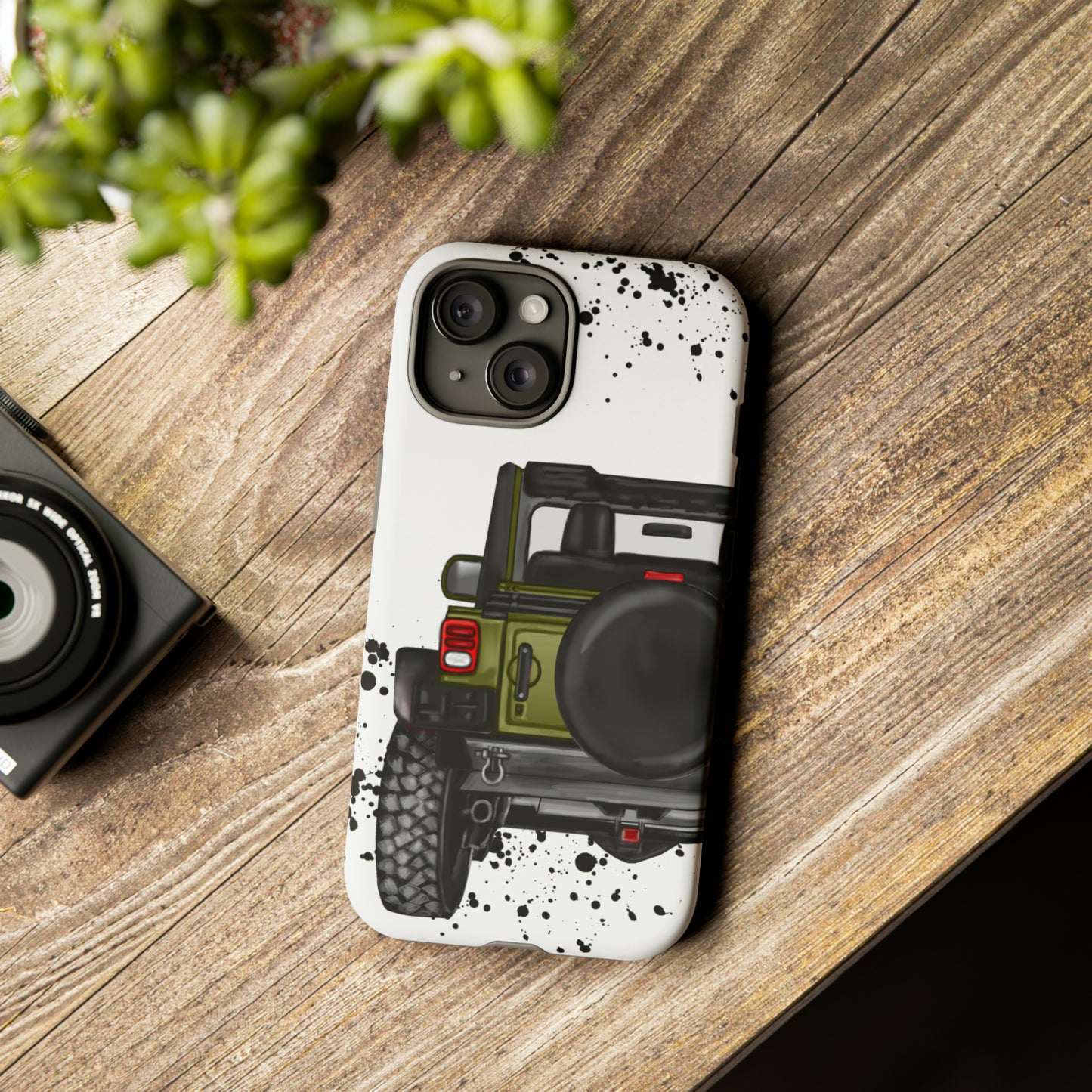 Off Road Life Army Green Protective Case for Iphone, Google and Samsung