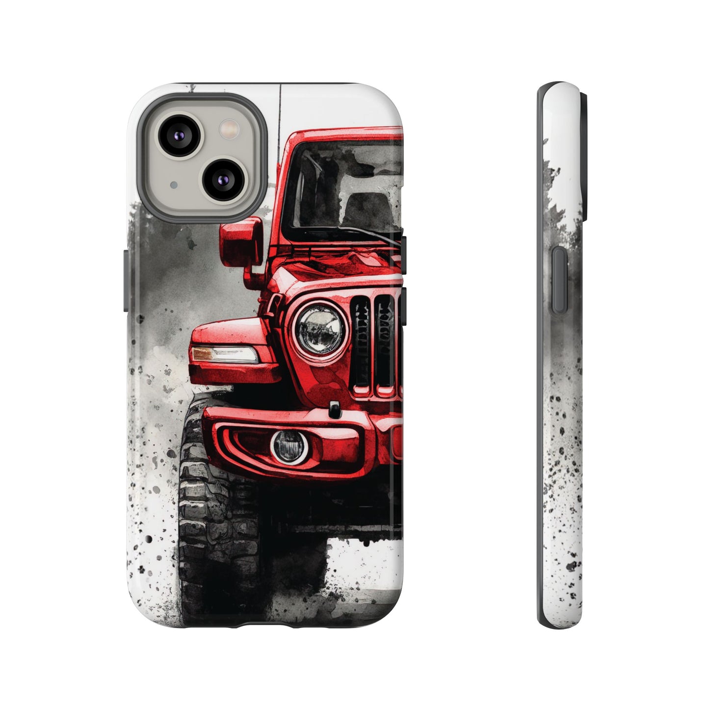 Off Road Love Red Wrangler Protective Phone Case for Iphone, Samsung and Google Phones