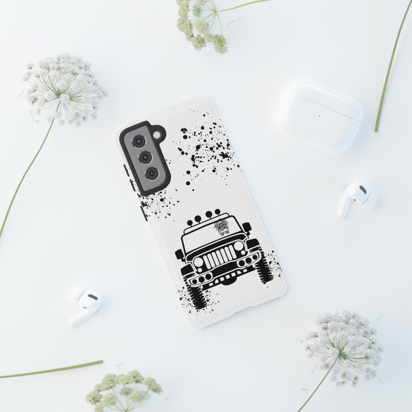 Off Road Girl Cow Print Shades Protective Phone Case for Iphone, Samsung and Google Phones