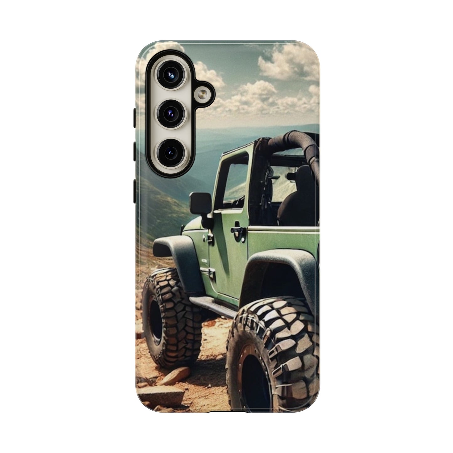 Green Jeep Protective Phone Case