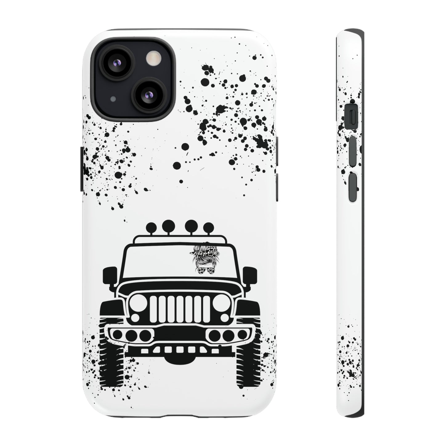Off Road Girl Cow Print Shades Protective Phone Case for Iphone, Samsung and Google Phones