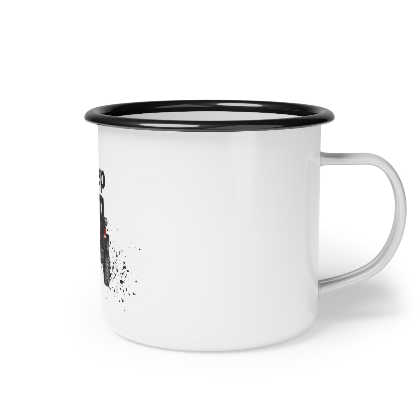 Off-Road Girl Enamel Camp Cup