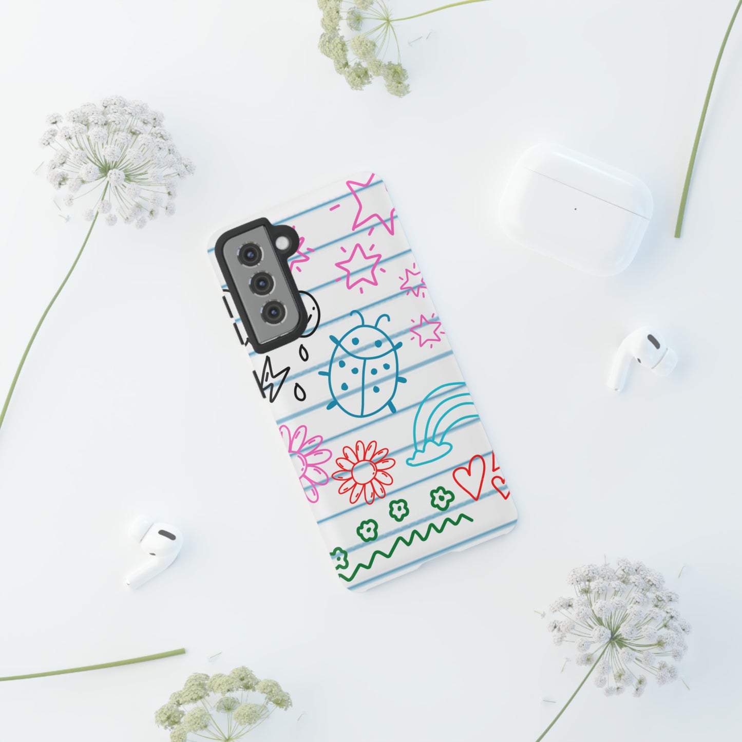 Kid Doodles Protective Phone Case for IPhone, Google and Samsung phones