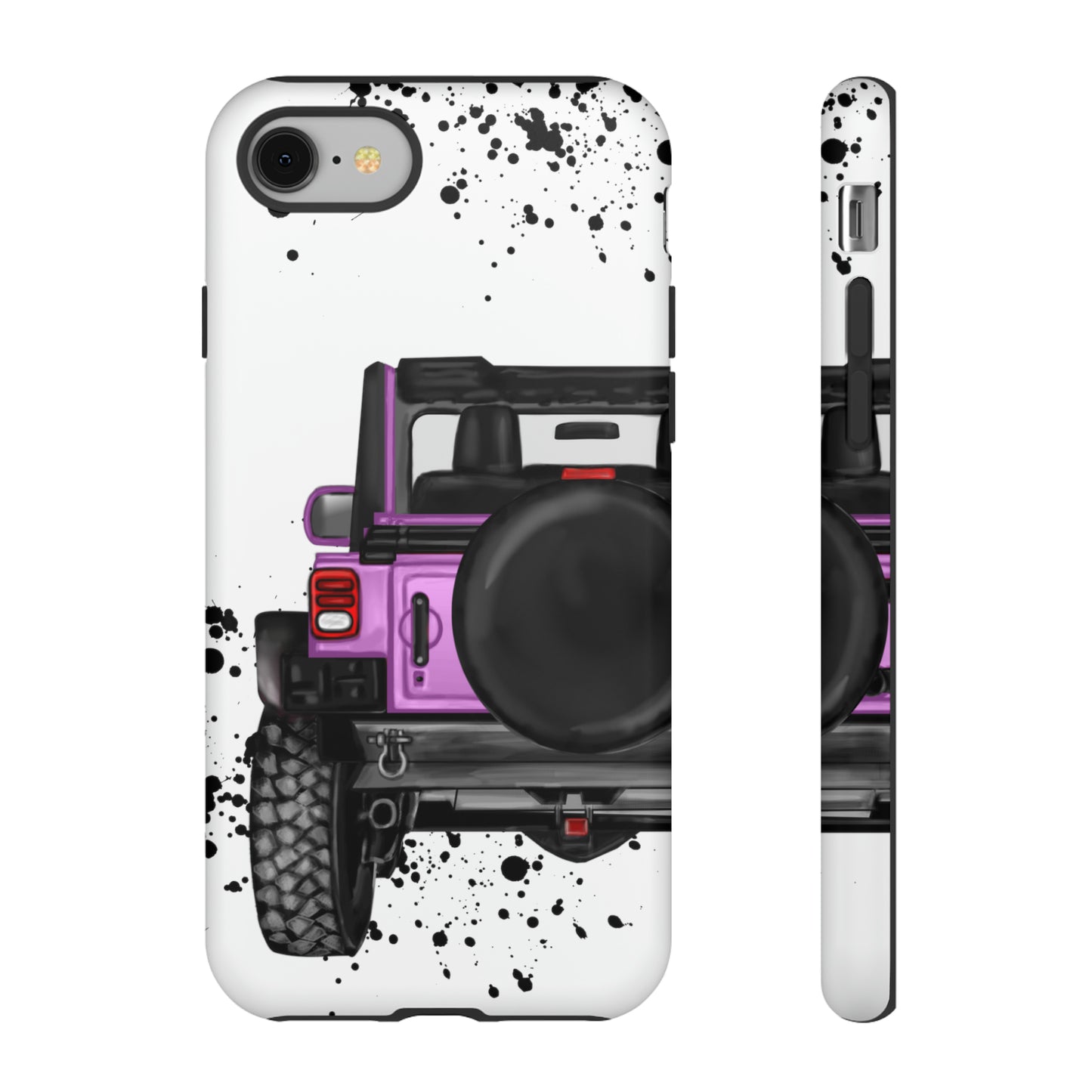 Off Road Life Charcoal Pink/Light Purple Protective Case for Iphone, Google and Samsung