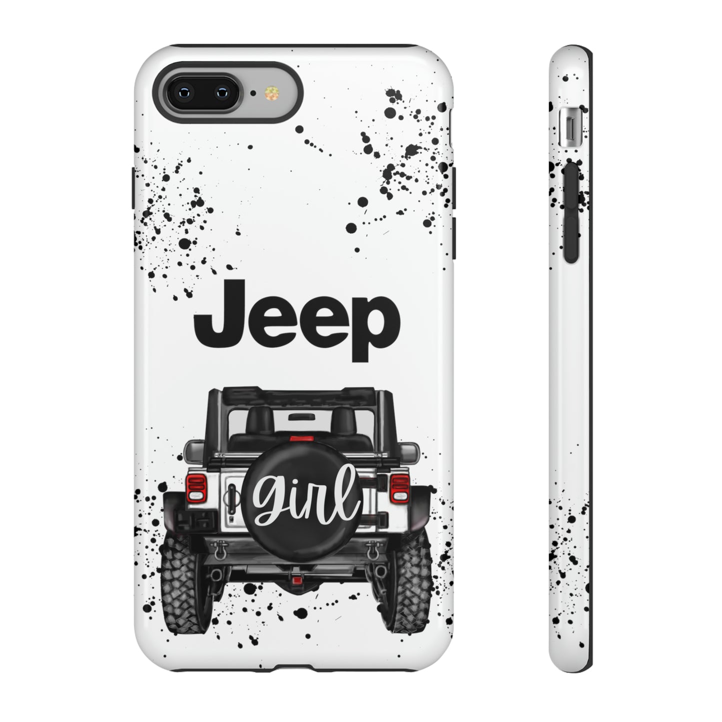 Off Road Girl White Protective Case for Iphone, Google and Samsung Phones