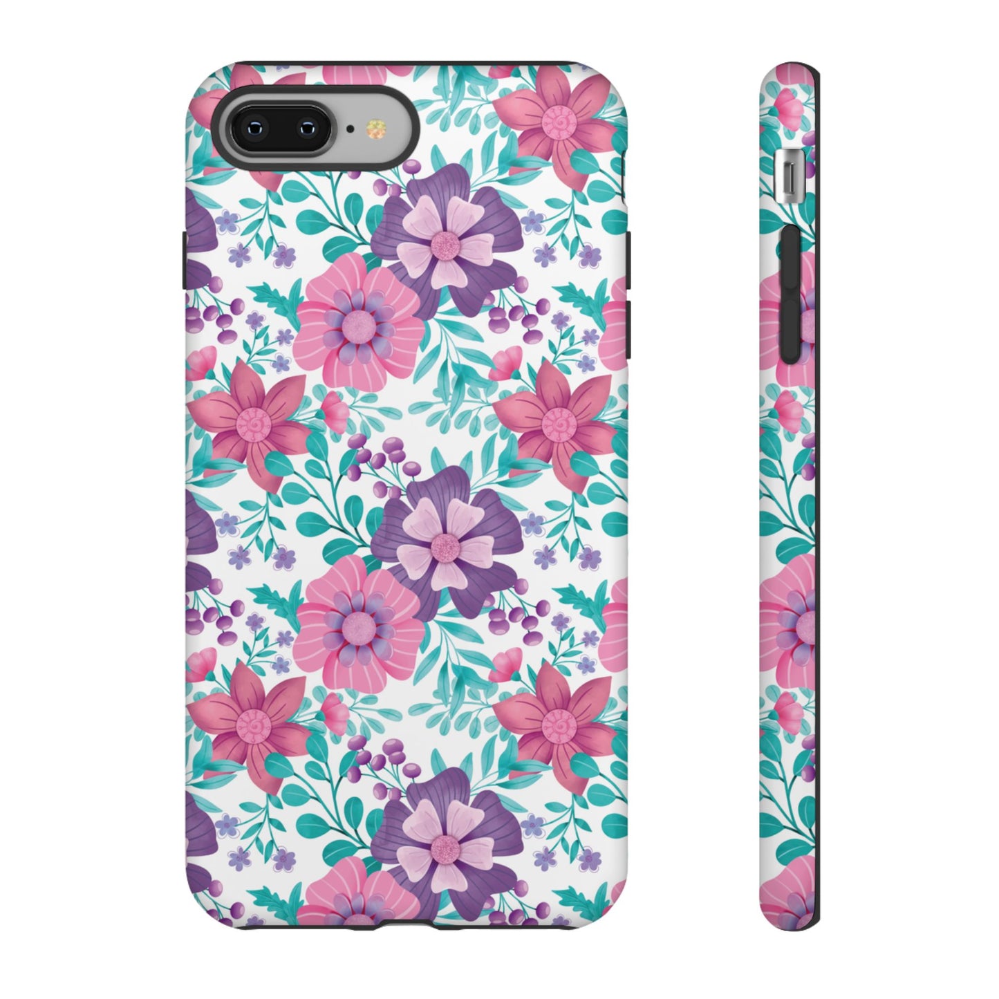 Pastel Flowers Protective Phone Case