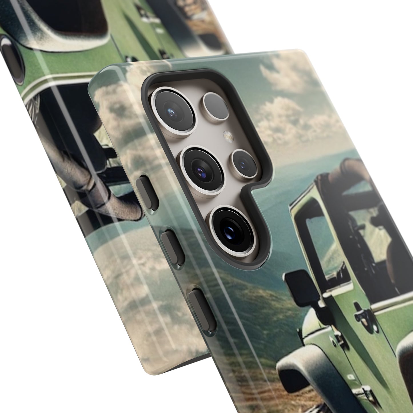 Green Jeep Protective Phone Case