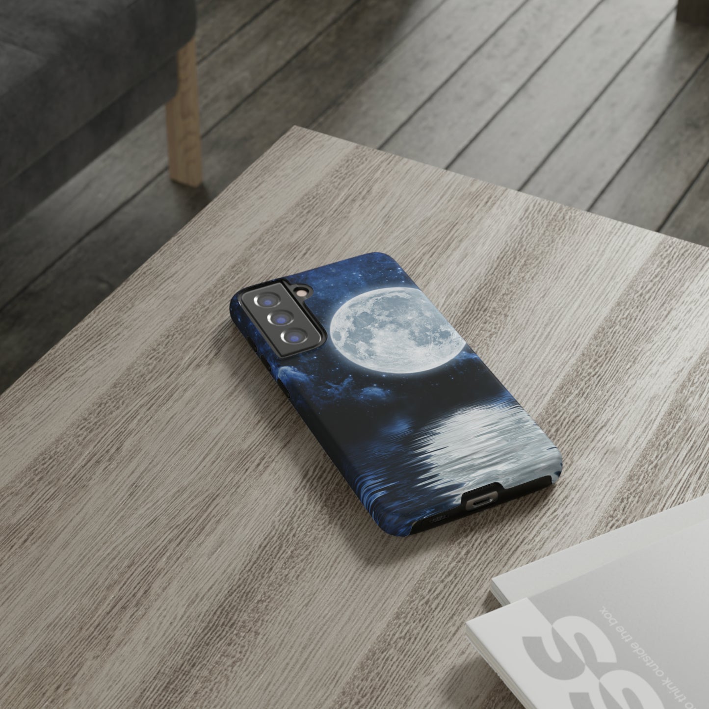 Moon Reflection Protective Phone Case for IPhone, Google and Samsung Phones