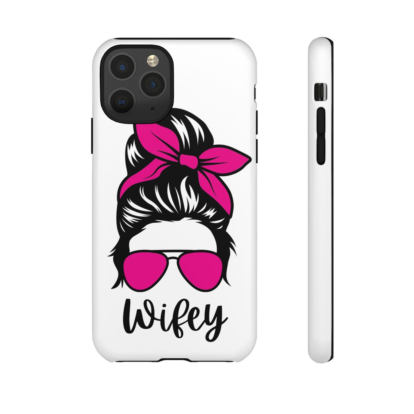Pink Wifey Protective Case for IPhone, Samsung and Google