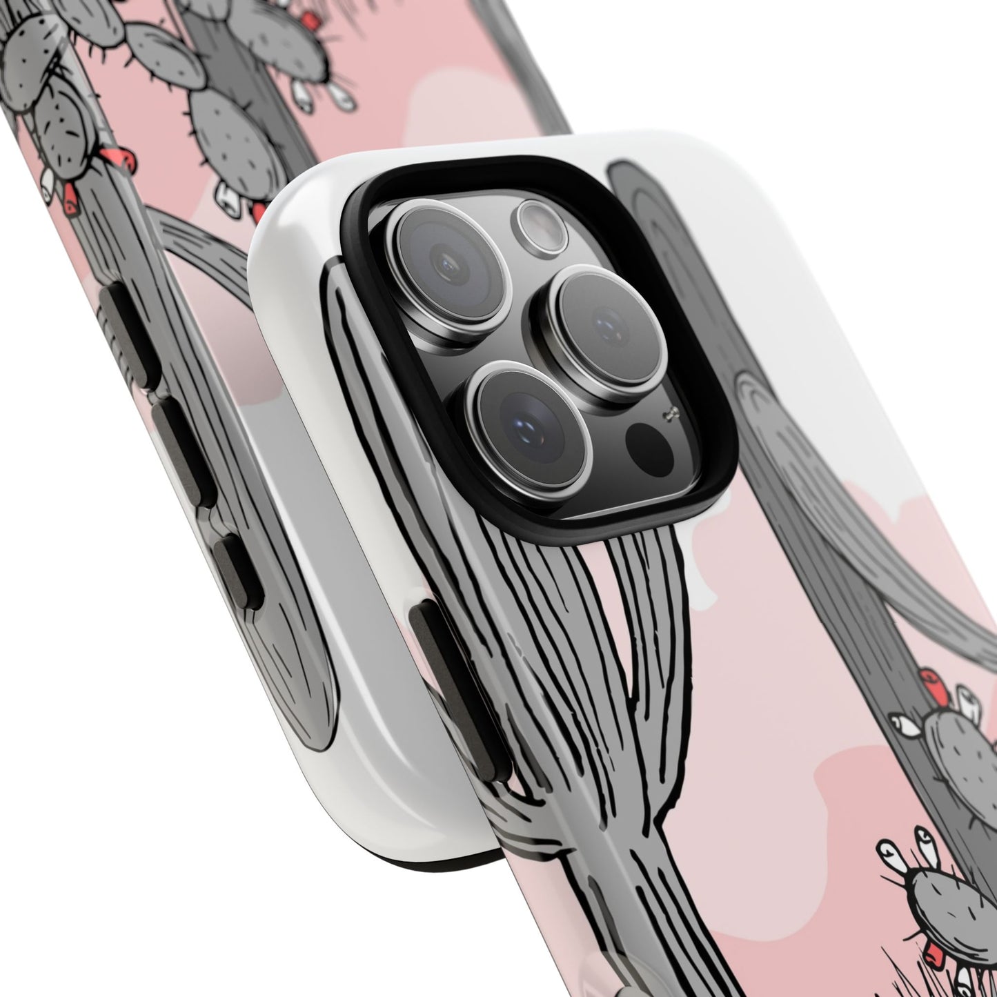 Pastel Cactus Sunset Protective Phone Case