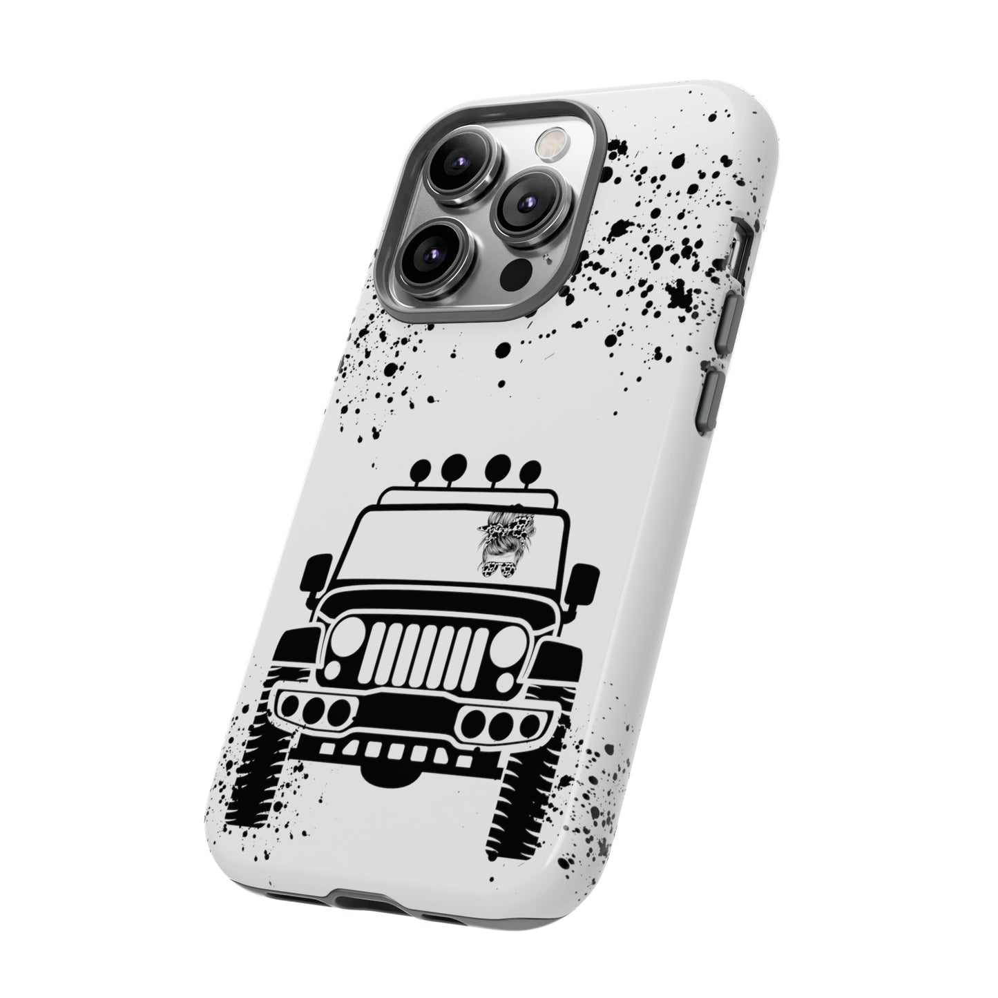 Off Road Girl Cow Print Shades Protective Phone Case for Iphone, Samsung and Google Phones