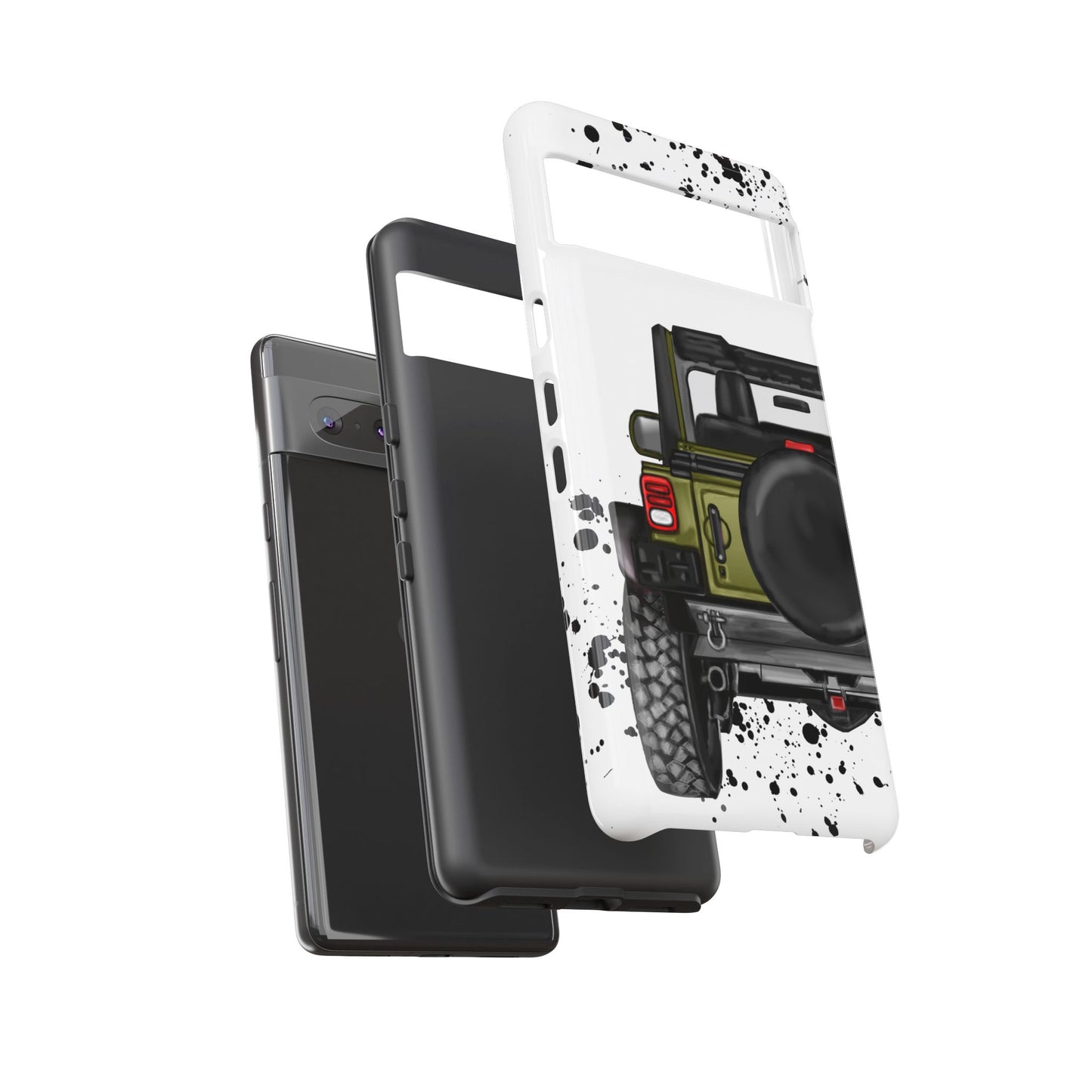 Off Road Life Army Green Protective Case for Iphone, Google and Samsung