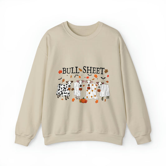 Bull Sheet Cow Ghost Unisex Heavy Blend™ Crewneck Sweatshirt