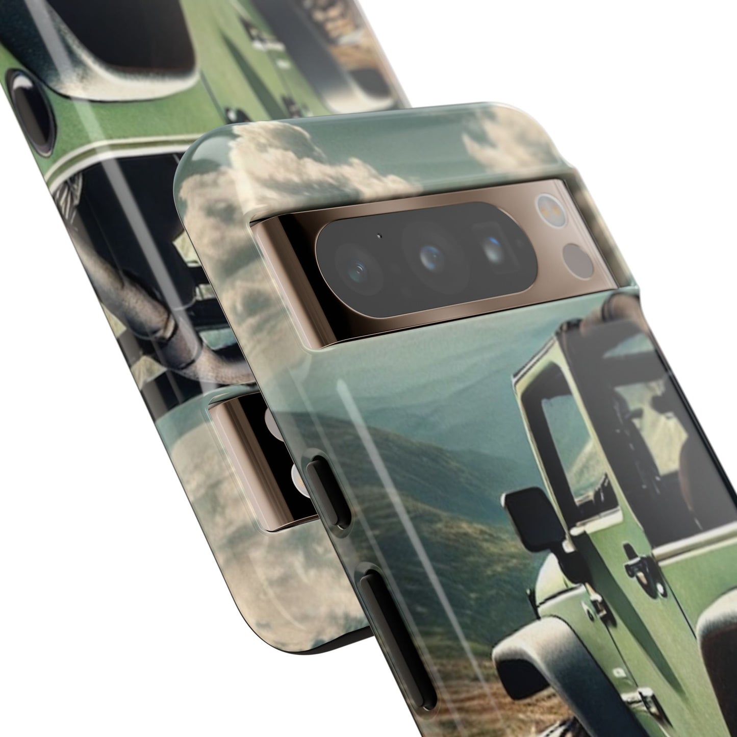 Green Off Road Protective Phone Case