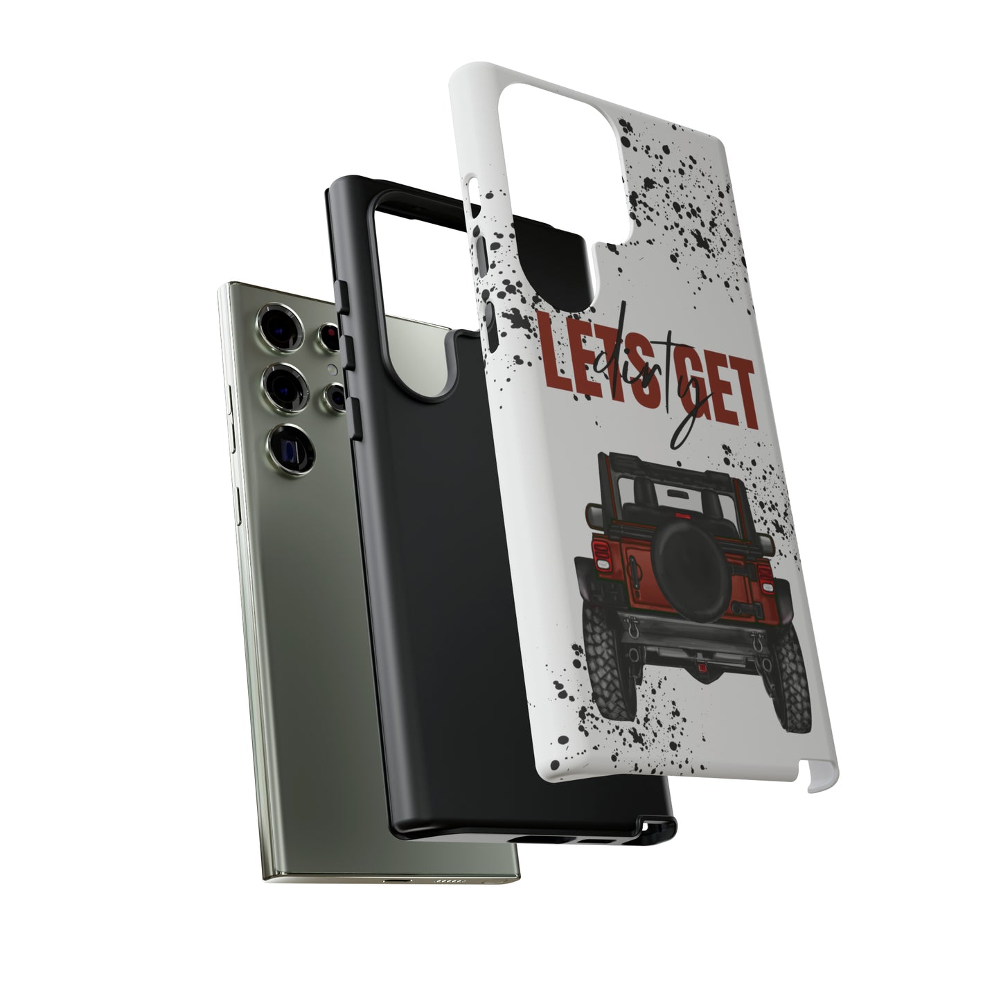 Lets Get Dirty Splatter Rust Protective Phone Case