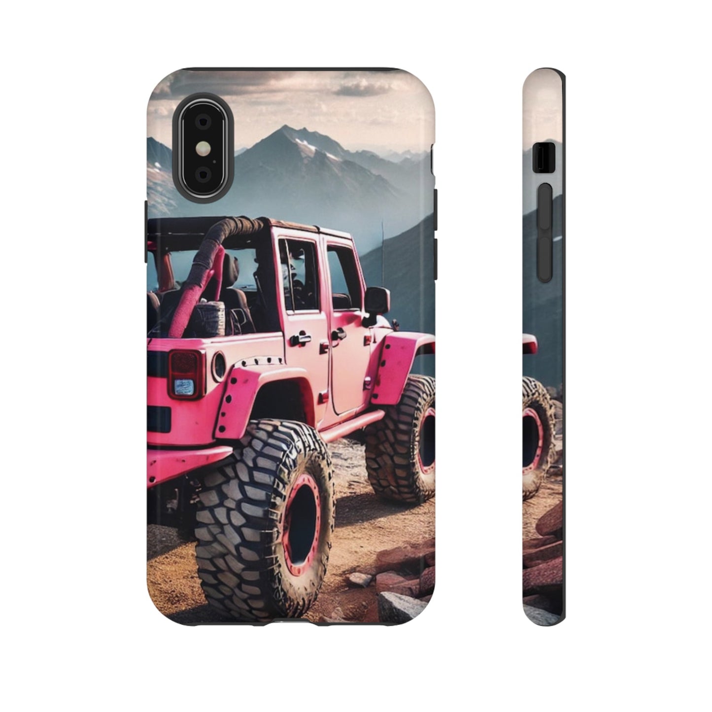 Pink Jeep Protective Phone Case