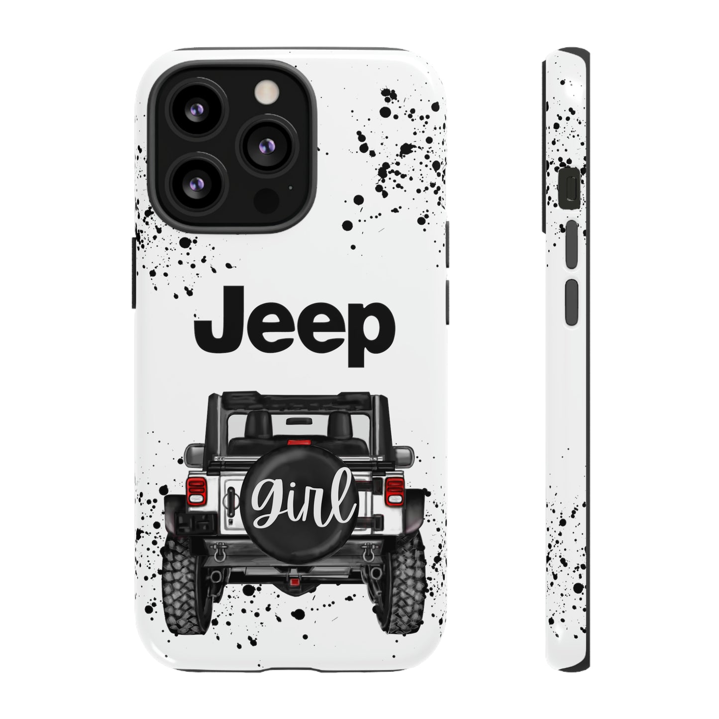 Off Road Girl White Protective Case for Iphone, Google and Samsung Phones