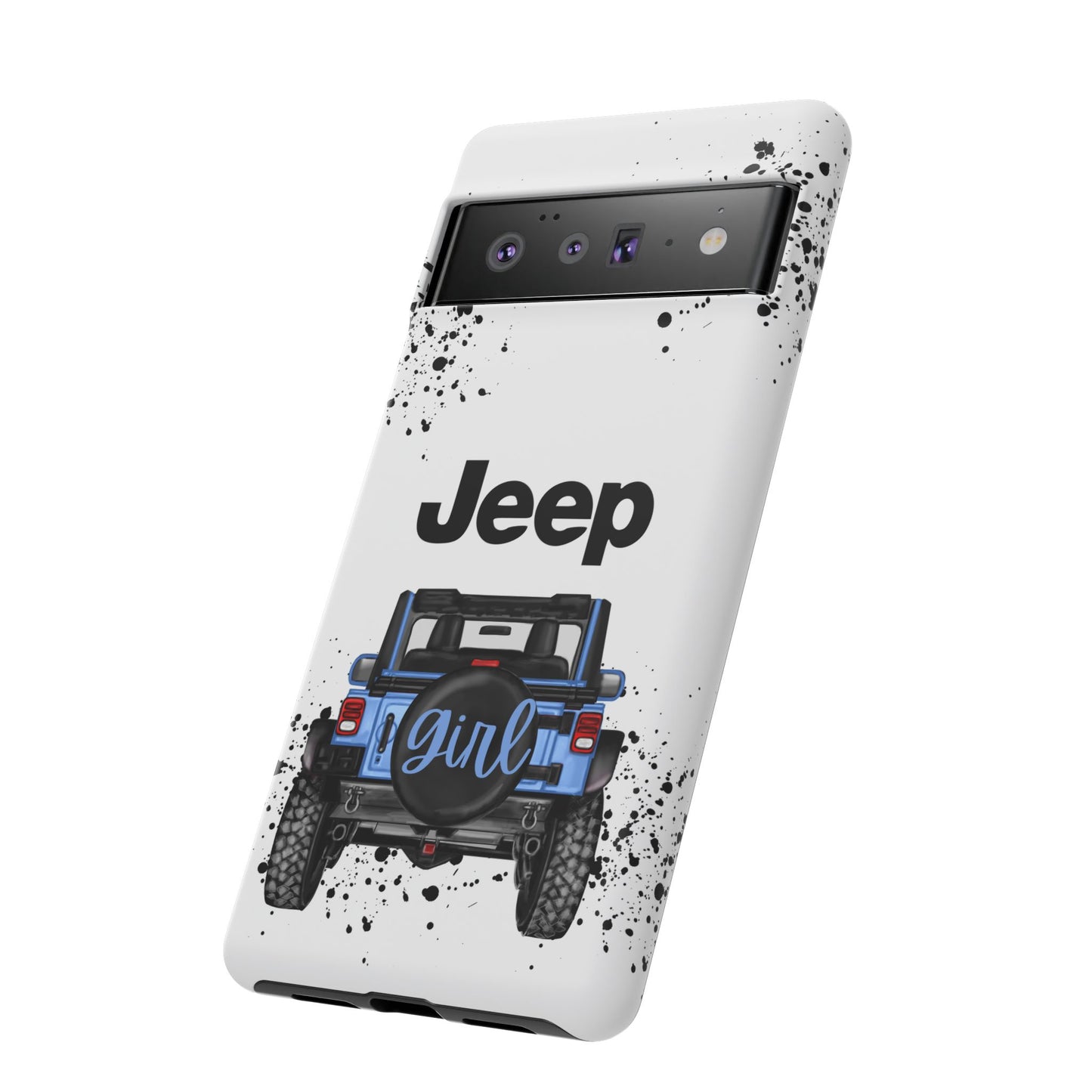 Off Road Girl Light Blue Protective Case for Iphone, Google and Samsung Phones