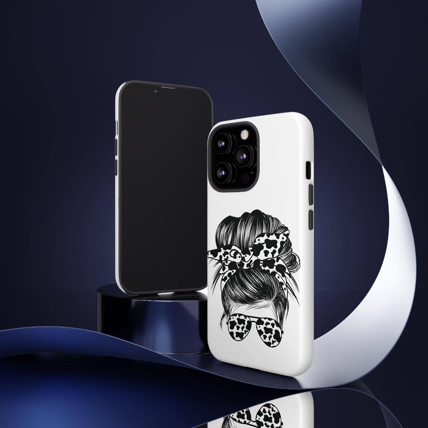 Cow Print Woman Mom Wife Protective Phone Case for Iphone, Samsung and Google Phones