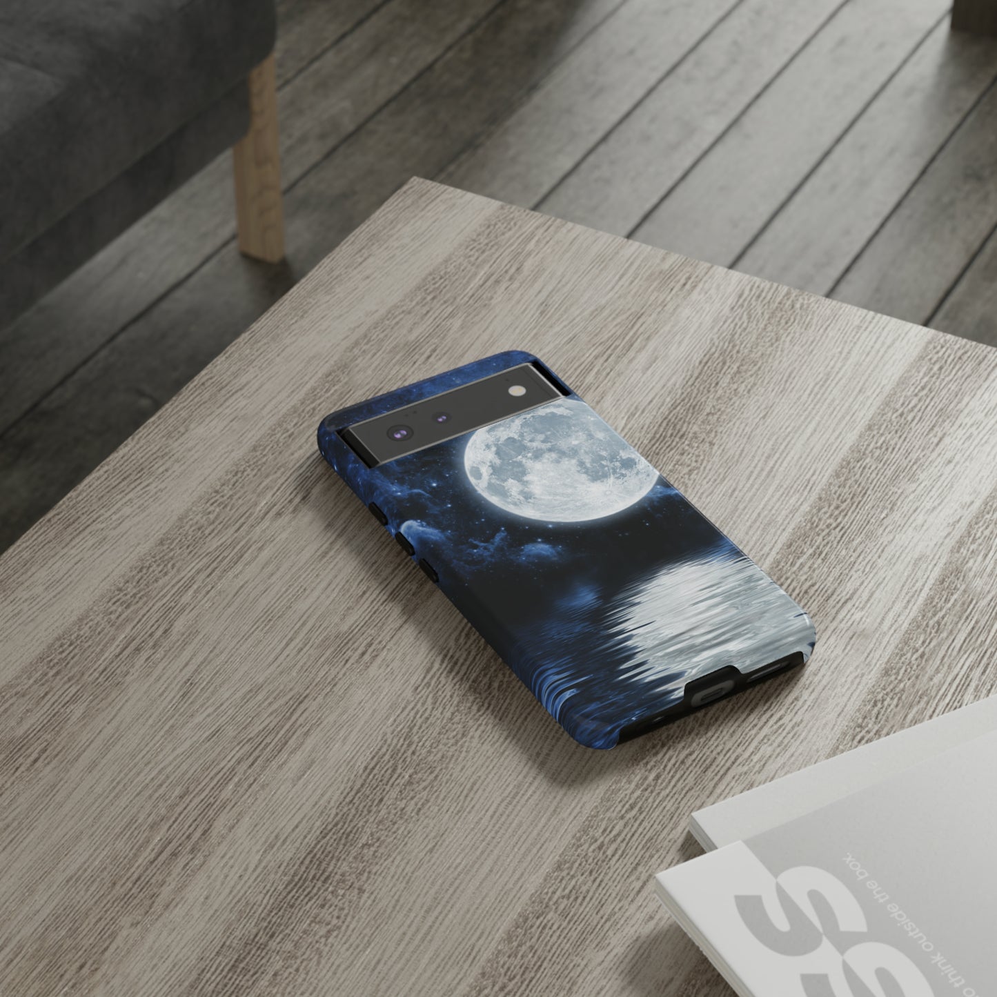 Moon Reflection Protective Phone Case for IPhone, Google and Samsung Phones