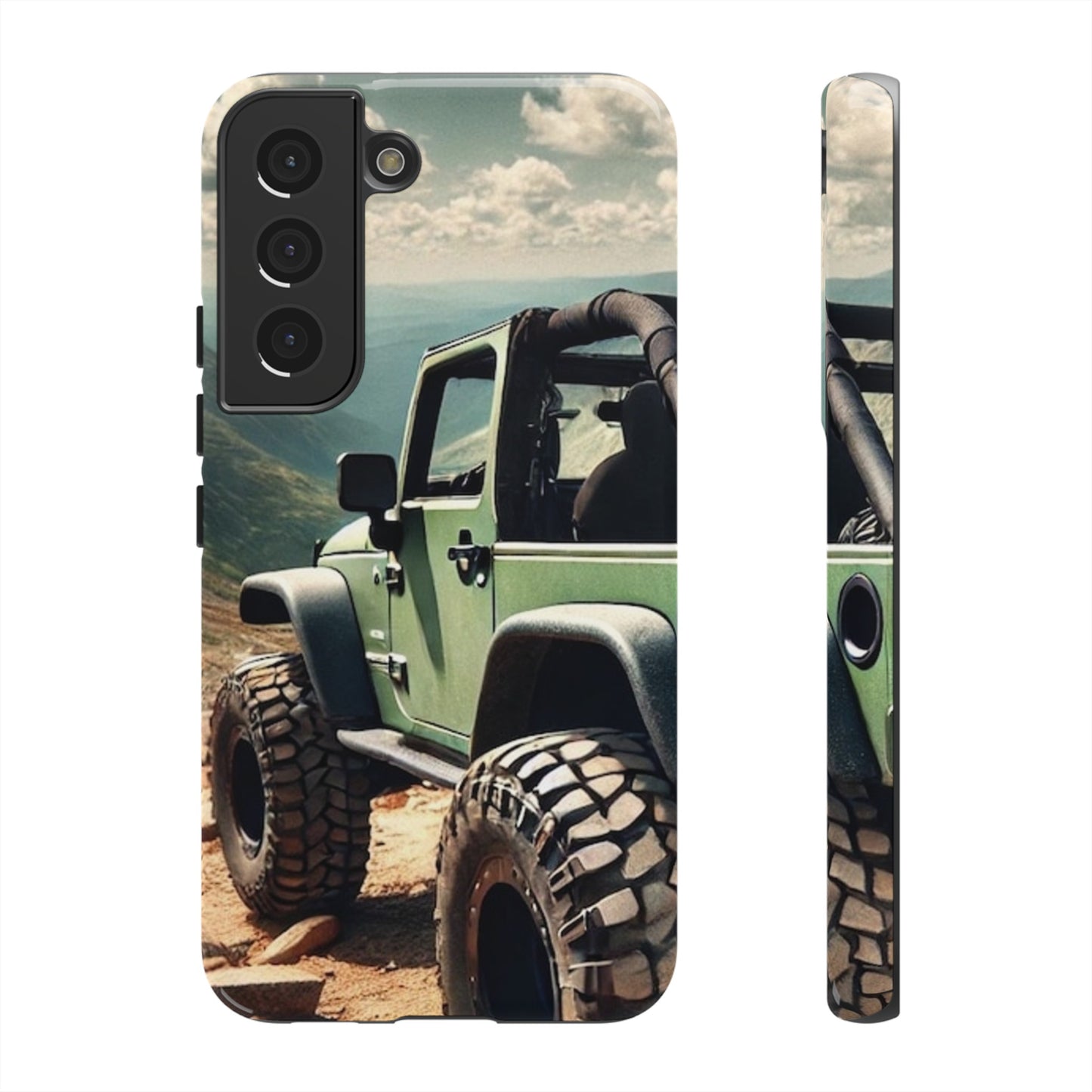 Green Jeep Protective Phone Case