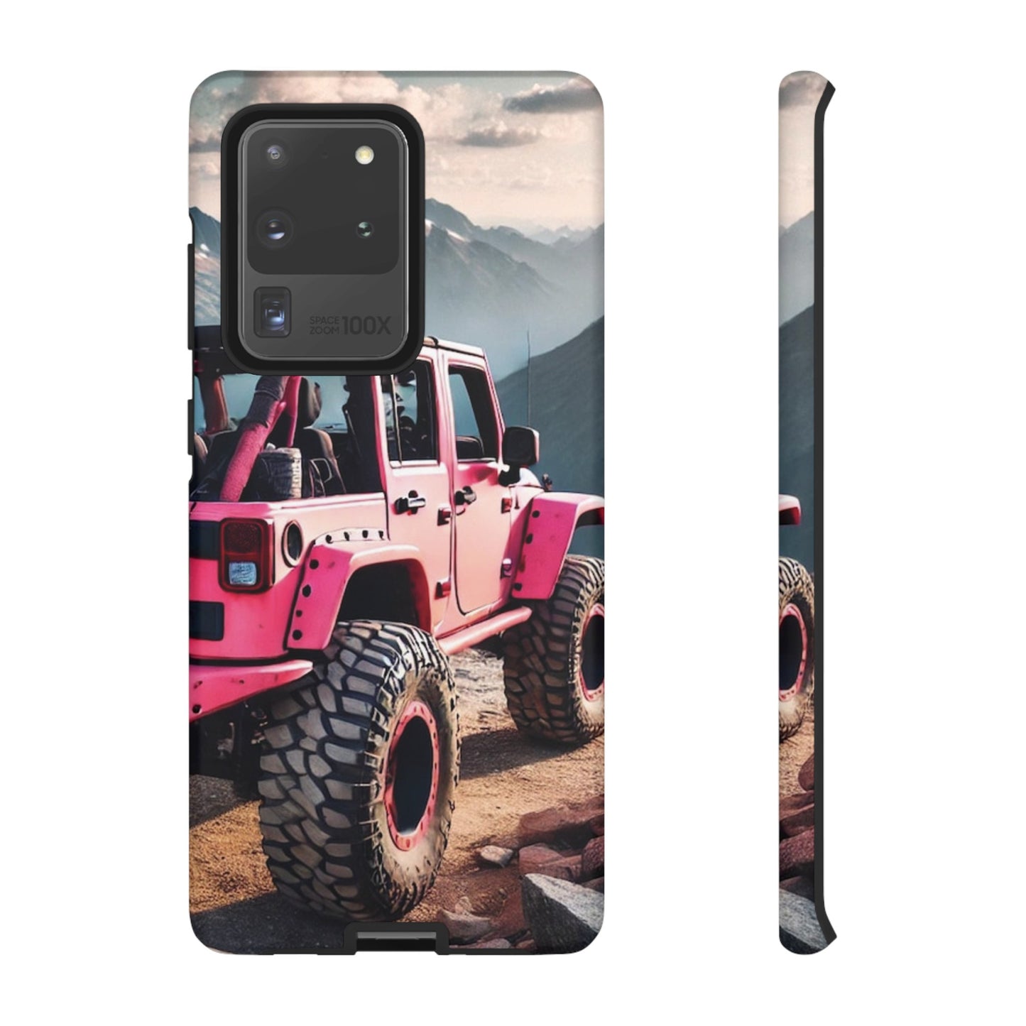 Pink Jeep Protective Phone Case