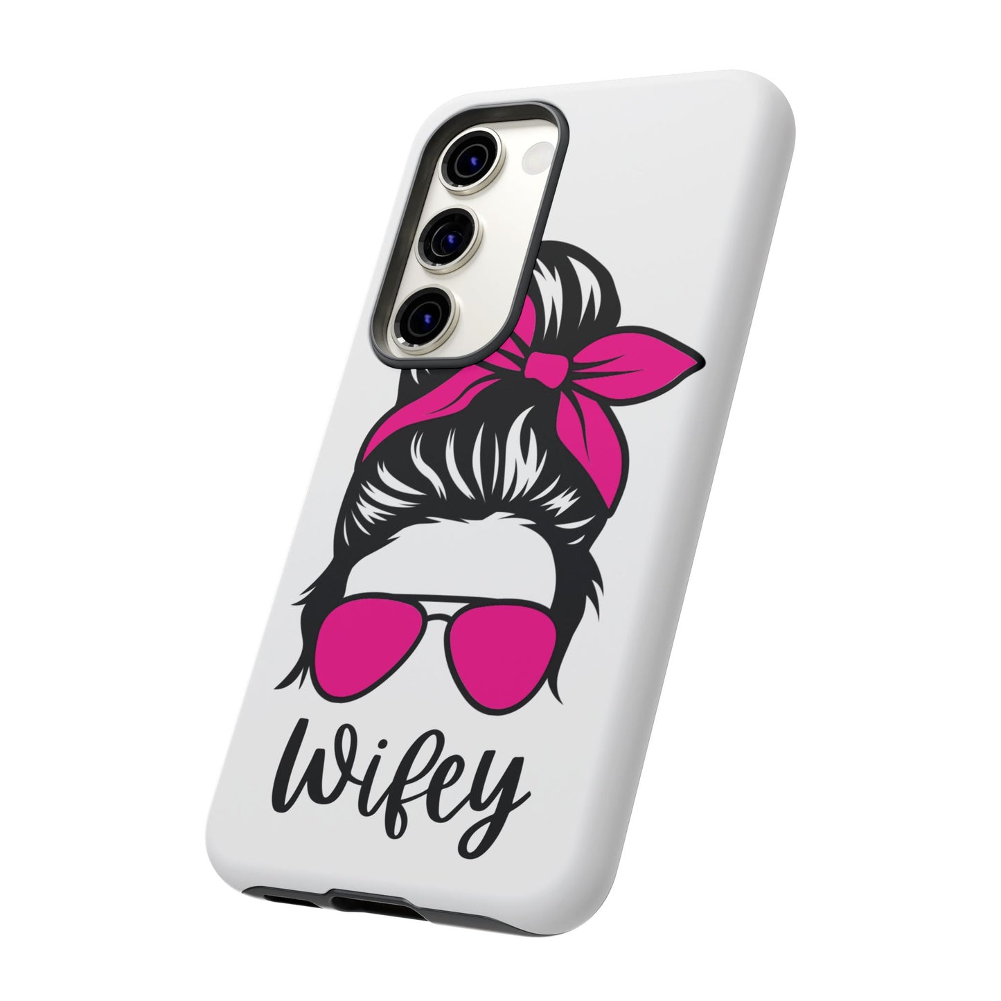 Pink Wifey Protective Case for IPhone, Samsung and Google